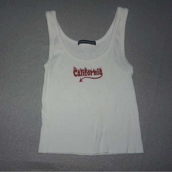 Brandy Melville “ California “ graphic muscle tank top - Picture 2 of 6